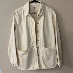 Sezane will jacket in ecru, size large